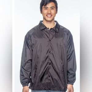 Harrington Men’s Black Lined Rain Jacket Windbreaker